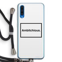 Ambitchious: Samsung Galaxy A50 Transparant Hoesje met koord