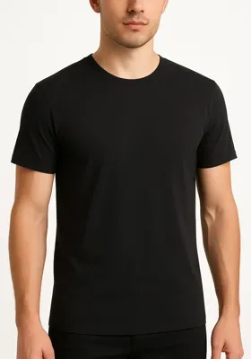 Heren Bamboe T-shirt ronde hals - Bamboe heren ondershirt - korte mouw