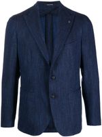 Tagliatore blazer à motif de chevrons - Bleu