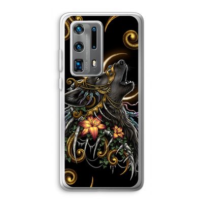Huilende Wolf: Huawei P40 Pro Plus Transparant Hoesje