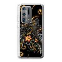 Huilende Wolf: Huawei P40 Pro Plus Transparant Hoesje