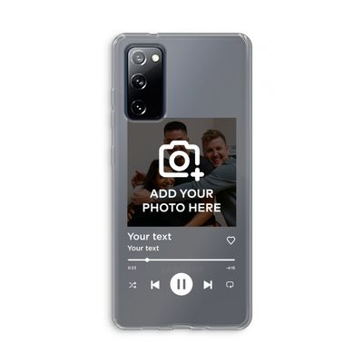 Music Player: Samsung Galaxy S20 FE / S20 FE 5G Transparant Hoesje