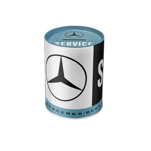 1x Mercedes-Benz spaarpot zwart 14 x 11 cm   -