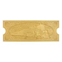 Polar Express Replica Train Ticket 24k Gold Plated Limited Edition Polar Express Replica Train Ticket 24k Gold Plated Limited Edition