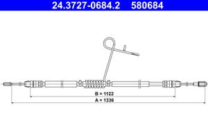 ATE Handremkabel 24.3727-0684.2