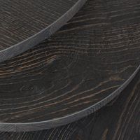 Ronde Bijzettafel Hugo (set van 3)  | Melamine  | Melamine | Zwart Grijs - thumbnail