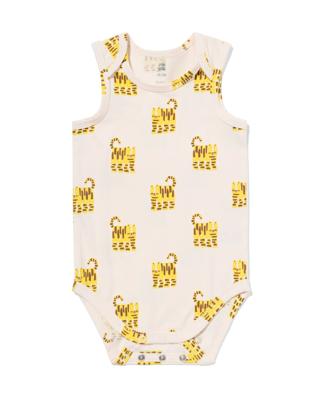 HEMA Baby meegroeiromper dieren gebroken wit (gebroken wit)