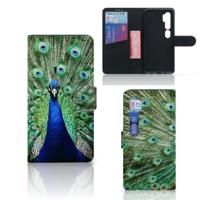 Xiaomi Mi Note 10 Pro | Telefoonhoesje | Met pasjeshouder | Pauw