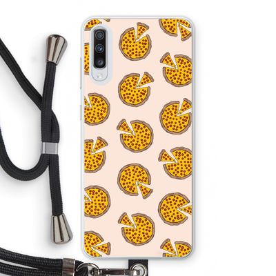 You Had Me At Pizza: Samsung Galaxy A70 Transparant Hoesje met koord