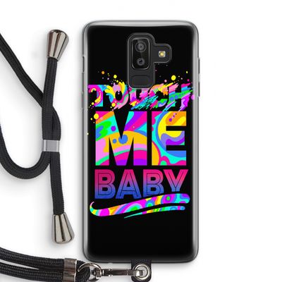 Touch Me: Samsung Galaxy J8 (2018) Transparant Hoesje met koord
