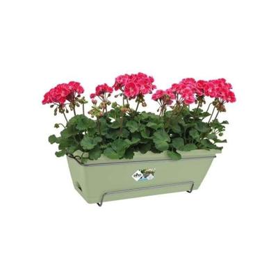 Elho Barcelona Balconier Allin1 50 - Groen - L 50 x B 28 x H 19 cm - Buitenbalkon - 100% gerecycled