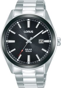 Lorus RX335AX9 Horloge Solar staal zilverkleurig-zwart 42 mm