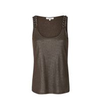 Morgan top met glitters kaki - thumbnail