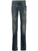 Dolce & Gabbana jean slim à effet légèrement délavé - Bleu