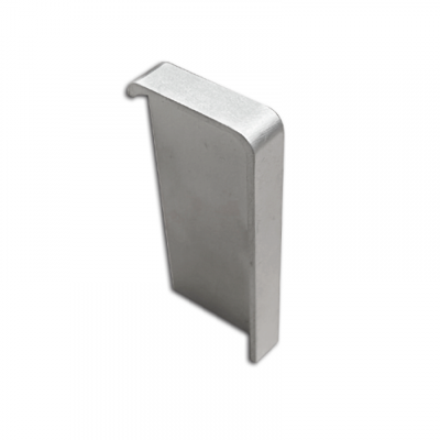 Küberit - Eindstuk rechts t.b.v. 845 profiel zilver