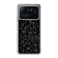Geometrische lijnen wit: Xiaomi Mi 11 Ultra Transparant Hoesje Geometrische lijnen wit: Xiaomi Mi 11 Ultra Transparant Hoesje