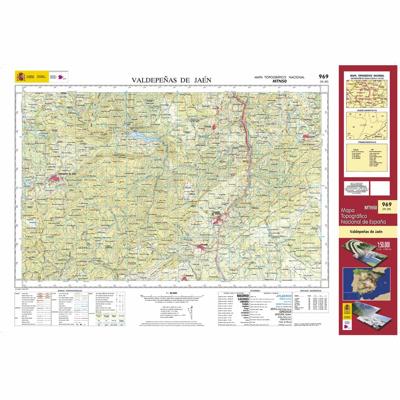 Topografische kaart 969 MT50 Valdepeñas de Jaén | CNIG - Instituto Geográfico Nacional1