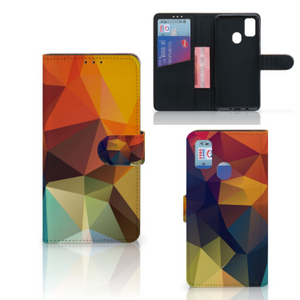 Samsung Galaxy M21 | M30s Book Case Polygon Color