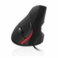 Ergonomische Optische Muis Ewent EW3156 1000 dpi USB Zwart Rood/Zwart