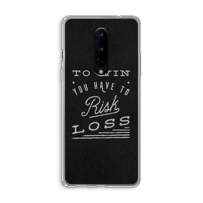 Risk loss: OnePlus 8 Transparant Hoesje