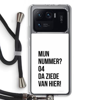 Da ziede van hier: Xiaomi Mi 11 Ultra Transparant Hoesje met koord