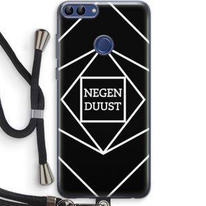 Negenduust geometrisch: Huawei P Smart (2018) Transparant Hoesje met koord