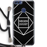 Negenduust geometrisch: Huawei P Smart (2018) Transparant Hoesje met koord