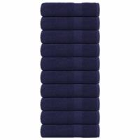Handdoeken 10 st 50x100 cm 360 g/m 100% katoen marineblauw