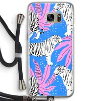 Tijger: Samsung Galaxy S7 Edge Transparant Hoesje met koord
