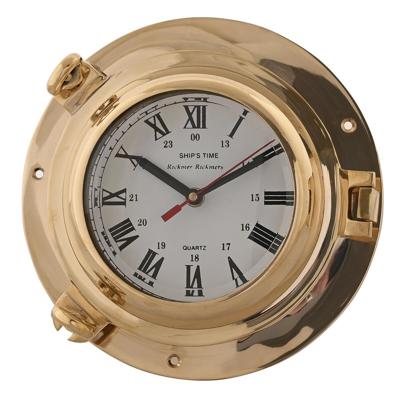 Muurklok DKD Home Decor Kristal Gouden Vintage Blik (23 x 7 x 23 cm)