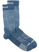 MM6 Maison Margiela X Salomon chaussettes à logo intarsia - Bleu - thumbnail