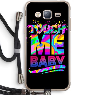 Touch Me: Samsung Galaxy J3 (2016) Transparant Hoesje met koord