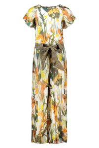 Like Flo Meisjes jumpsuit + riem - Leaf