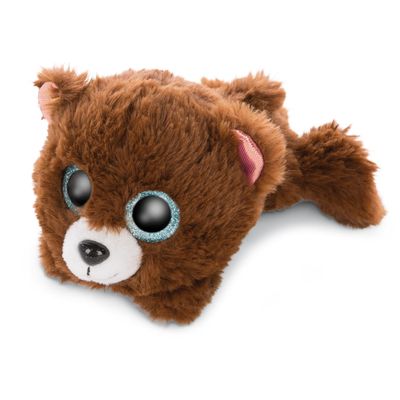 Nici glubschis pluchen knuffel liggende beer mr cuddle, 15cm