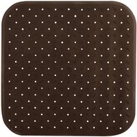 MSV Douche/bad anti-slip mat badkamer - rubber - bruin - 54 x 54 cm - Badmatjes