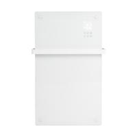 Eurom Alutherm paneel - 81.5x43.8cm - IP24 - 1200watt - wifi - wand- Verticaal - metaal/glas - wit 361254