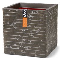 Capi Bloempot Nature Row vierkant 40x40x40 cm olijfgroen - thumbnail