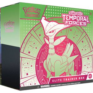 Pokémon TCG Scarlet & Violet Temporal Forces Elite Trainer box Iron Leaves