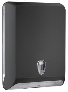 Sapho Colored dispenser voor papieren handdoeken 30x40x13cm mat zwart