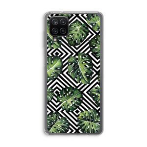 Geometrische jungle: Samsung Galaxy A12 Transparant Hoesje