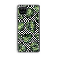 Geometrische jungle: Samsung Galaxy A12 Transparant Hoesje
