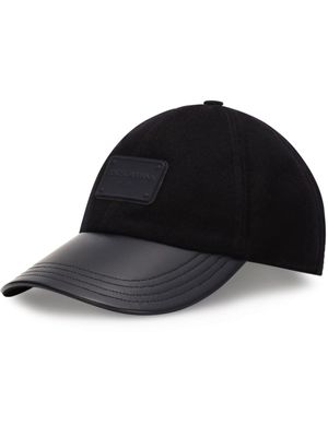 Dolce & Gabbana casquette à patch logo - Bleu