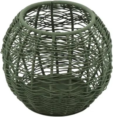 Countryfield theelichthouder metaal sabi 12x10cm groen