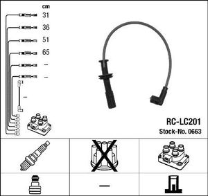 Bougiekabelset RCLC201