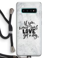 Partner in crime: Samsung Galaxy S10 Plus Transparant Hoesje met koord