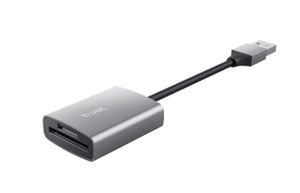 Trust Dalyx Fast Aluminium USB Cardreader Desktop accessoire Grijs