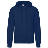 Fruit of the Loom Sweater - met capuchon - donkerblauw - volwassenen - Hoodie