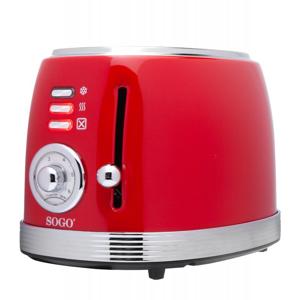 SOGO Human Technology Broodrooster Controlelampje, Toastfunctie Rood (metallic)