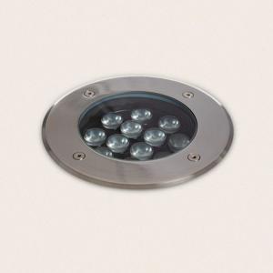Grondspot Rond 12W zilver 2700K &apos;Ford&apos; led 230v