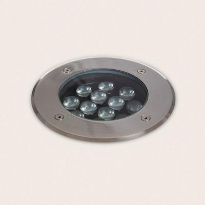 Grondspot Rond 12W zilver 2700K &apos;Ford&apos; led 230v